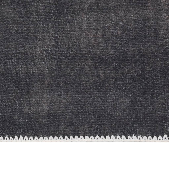 tæppeløber vaskbar sammenfoldelig 80x300cm polyester antracit