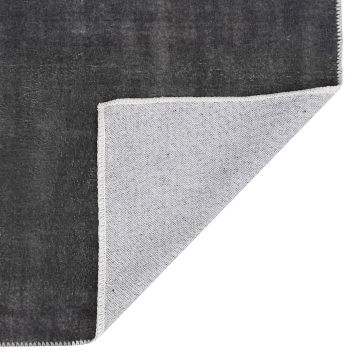 tæppeløber vaskbar sammenfoldelig 80x300cm polyester antracit