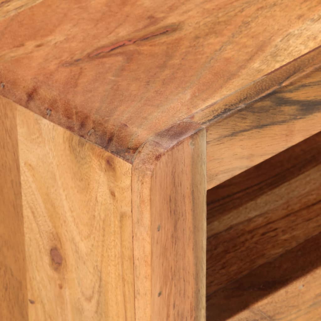 tv-bord 110x30x40 cm massivt akacietræ