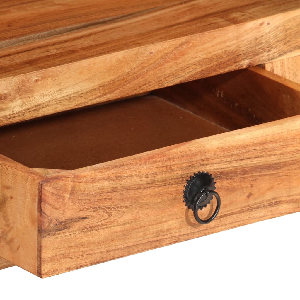 tv-bord 110x30x40 cm massivt akacietræ