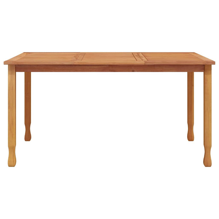 havebord 150x90x75 cm massivt teaktræ