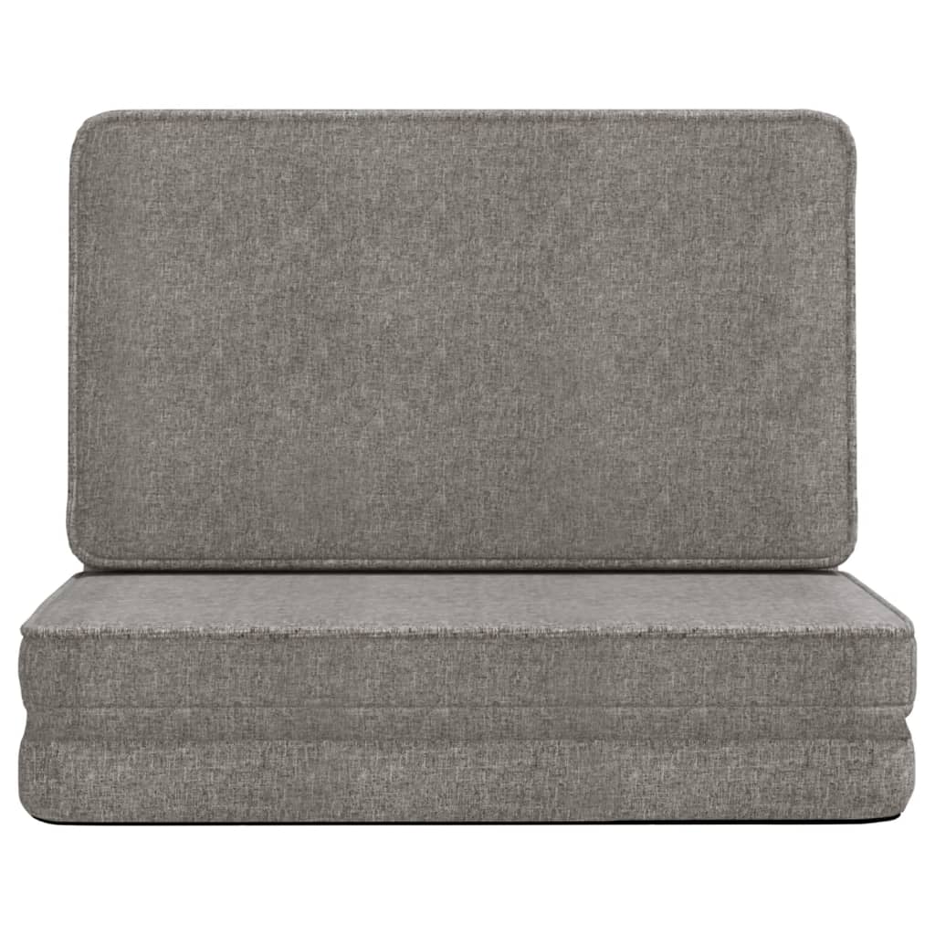 foldbar gulvstol stof lysegrå