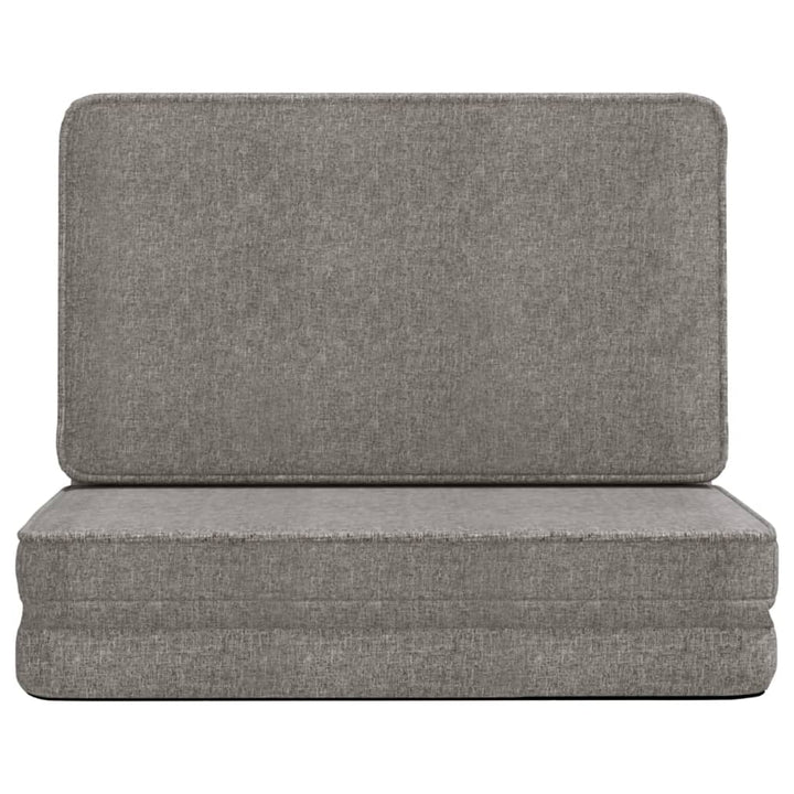 foldbar gulvstol stof lysegrå