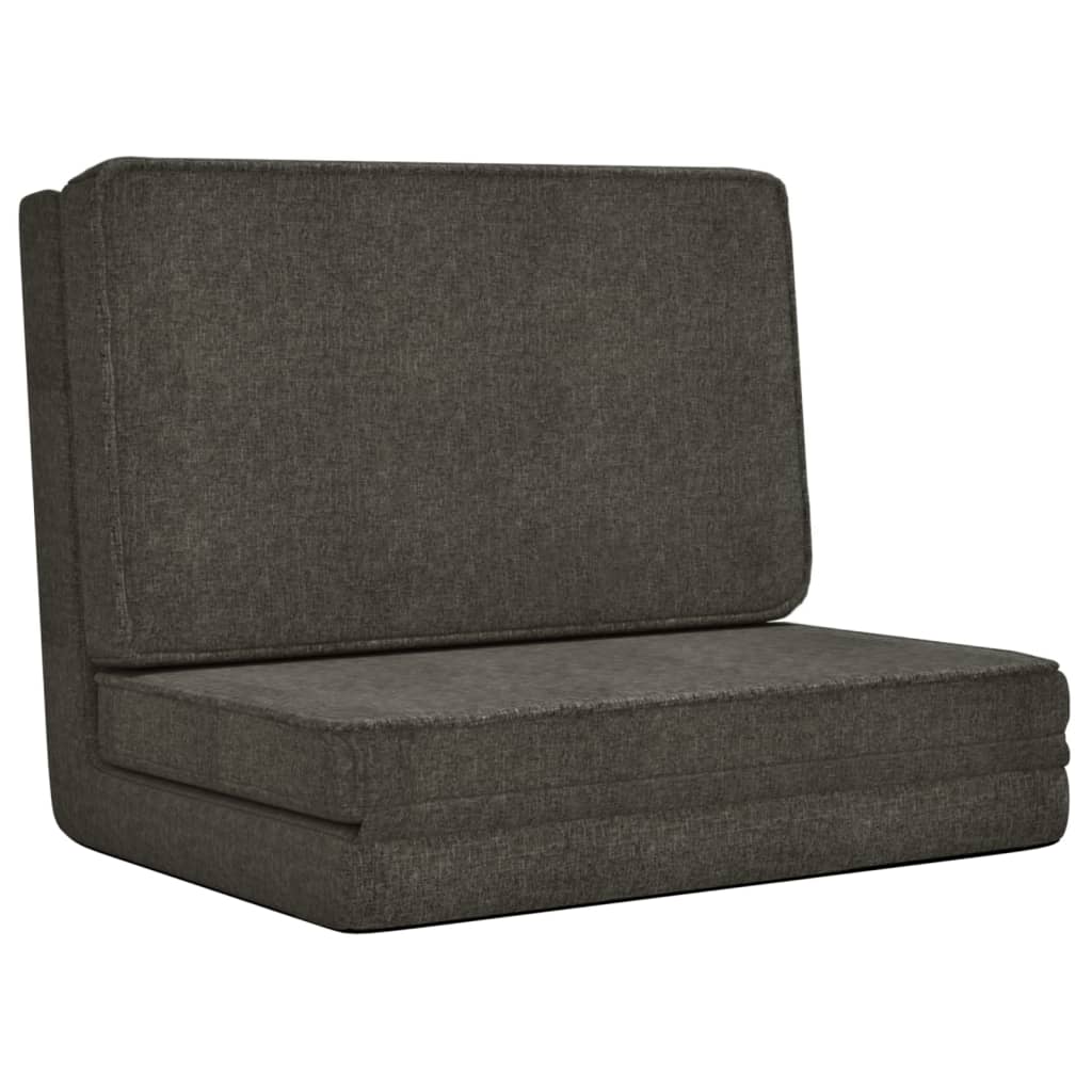 foldbar gulvstol stof mørkegrå