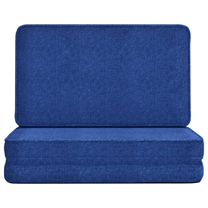 foldbar gulvstol stof blå