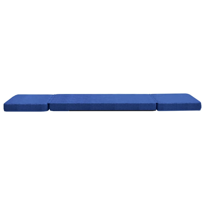 foldbar gulvstol stof blå