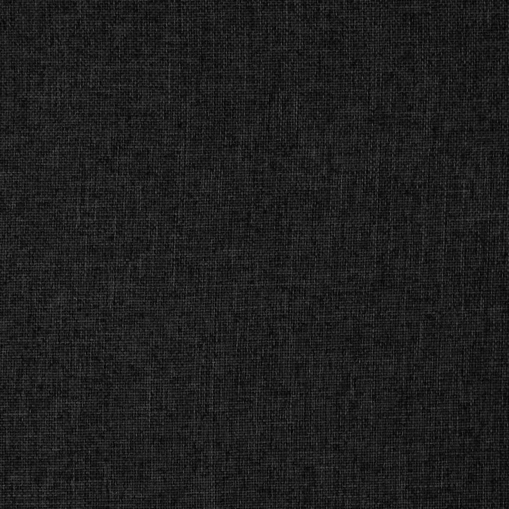 foldbar gulvstol stof sort