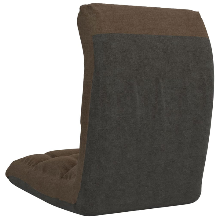 foldbar gulvstol stof brun