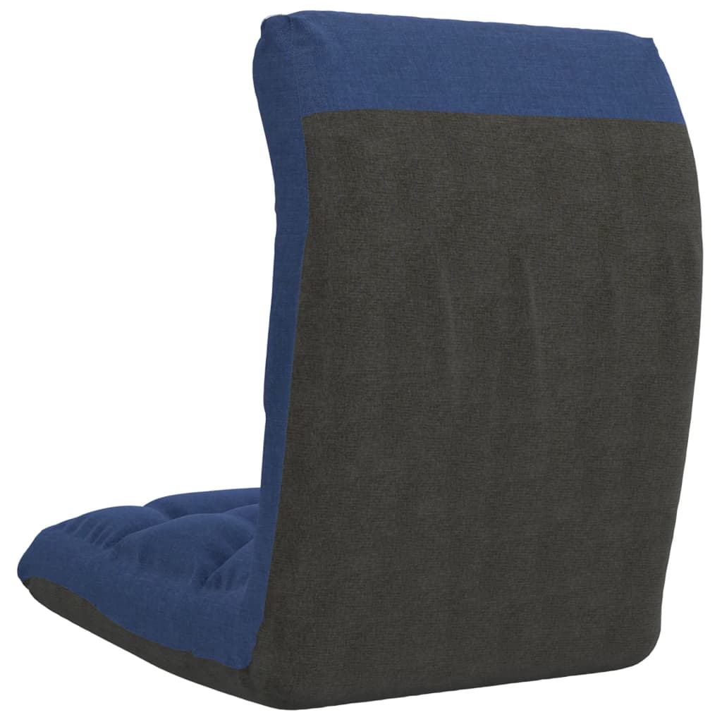 foldbar gulvstol stof blå