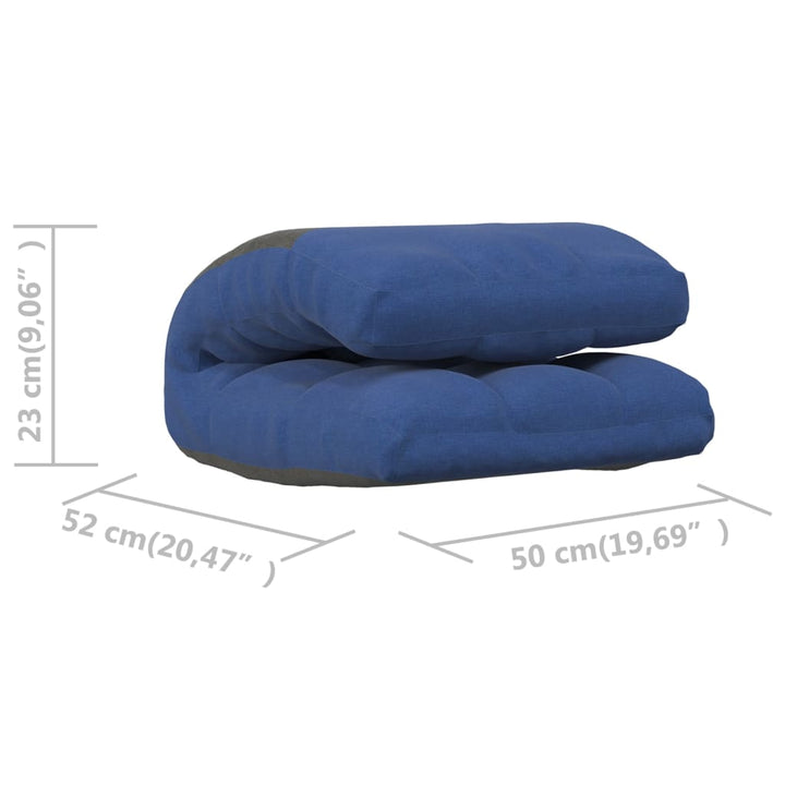 foldbar gulvstol stof blå