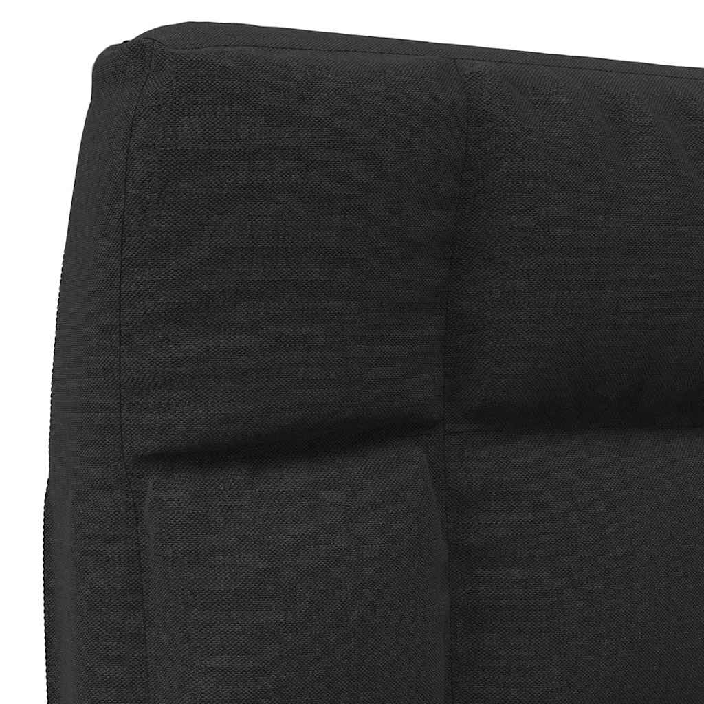 foldbar gulvstol stof sort
