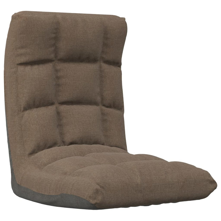 foldbar gulvstol stof gråbrun