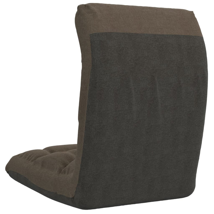 foldbar gulvstol stof gråbrun