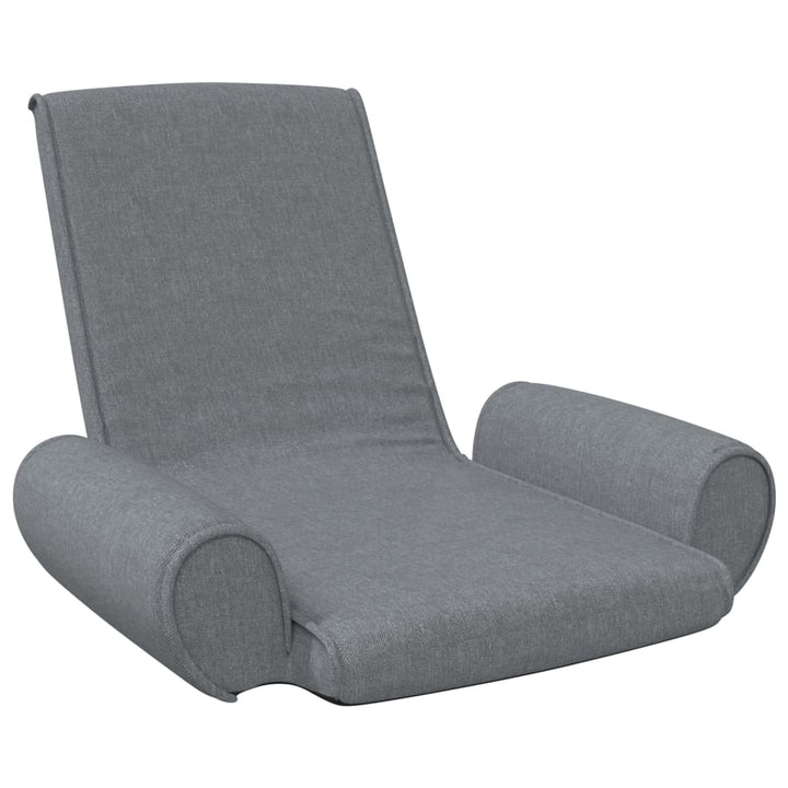 foldbar gulvstol stof lysegrå