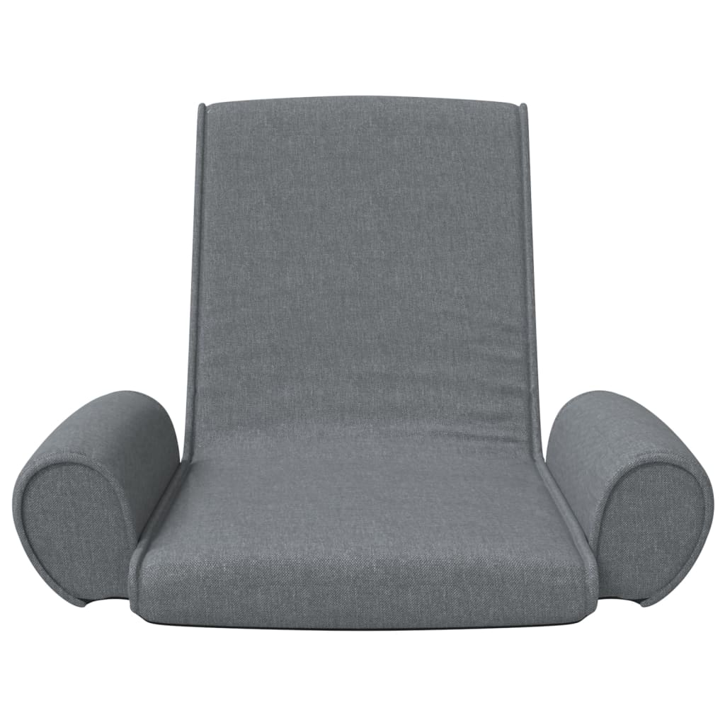 foldbar gulvstol stof lysegrå