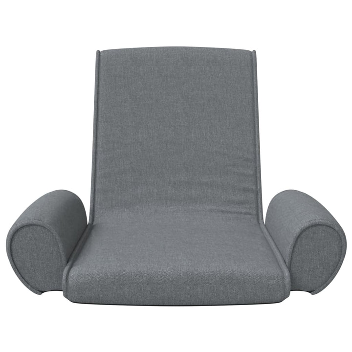 foldbar gulvstol stof lysegrå