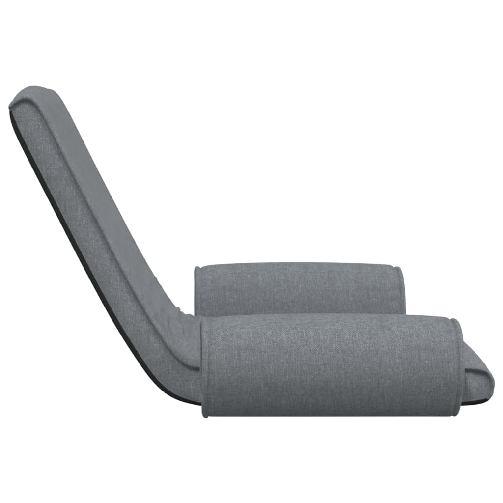 foldbar gulvstol stof lysegrå