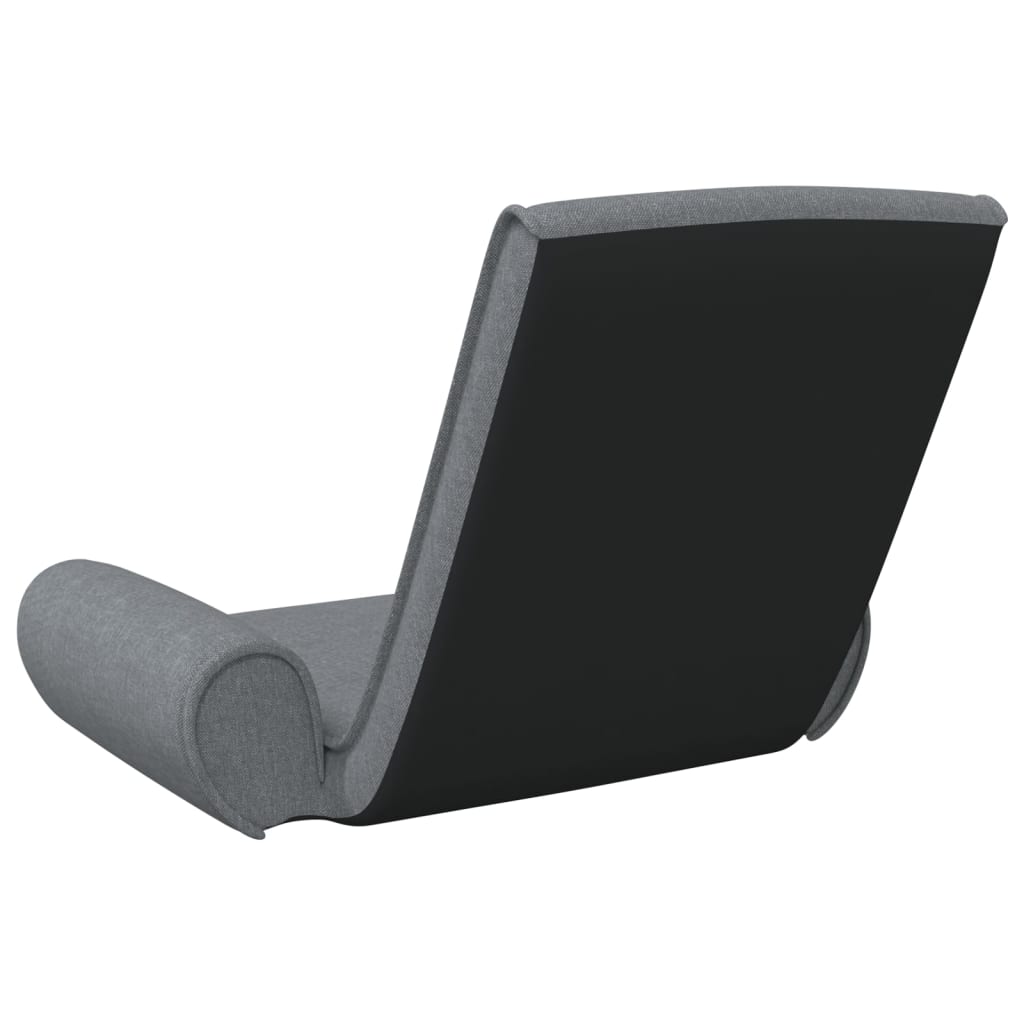foldbar gulvstol stof lysegrå