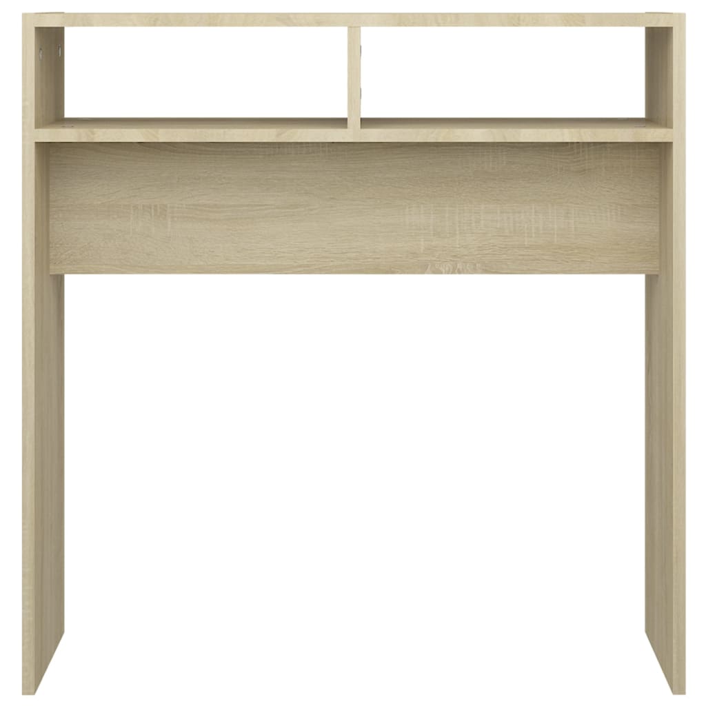 konsolbord 78x30x80 cm konstrueret træ sonoma-eg