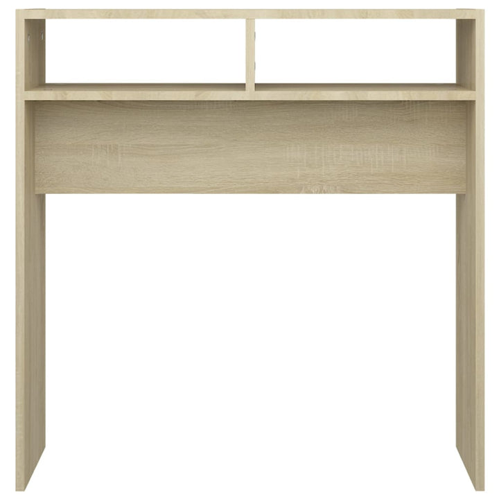 konsolbord 78x30x80 cm konstrueret træ sonoma-eg
