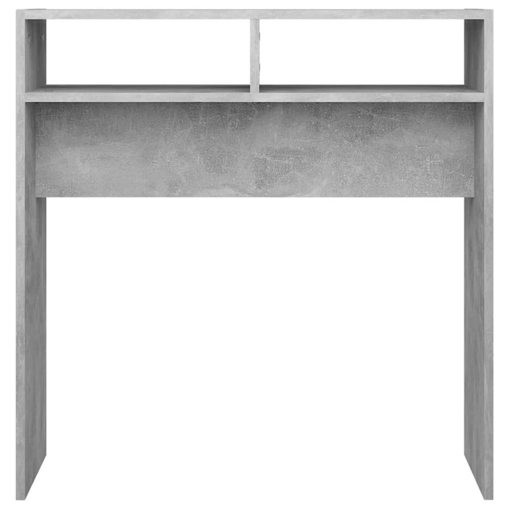 konsolbord 78x30x80 cm konstrueret træ betongrå