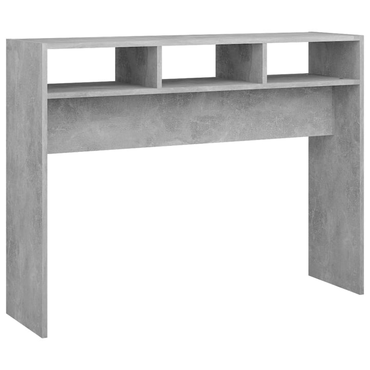 konsolbord 105x30x80 cm konstrueret træ betongrå