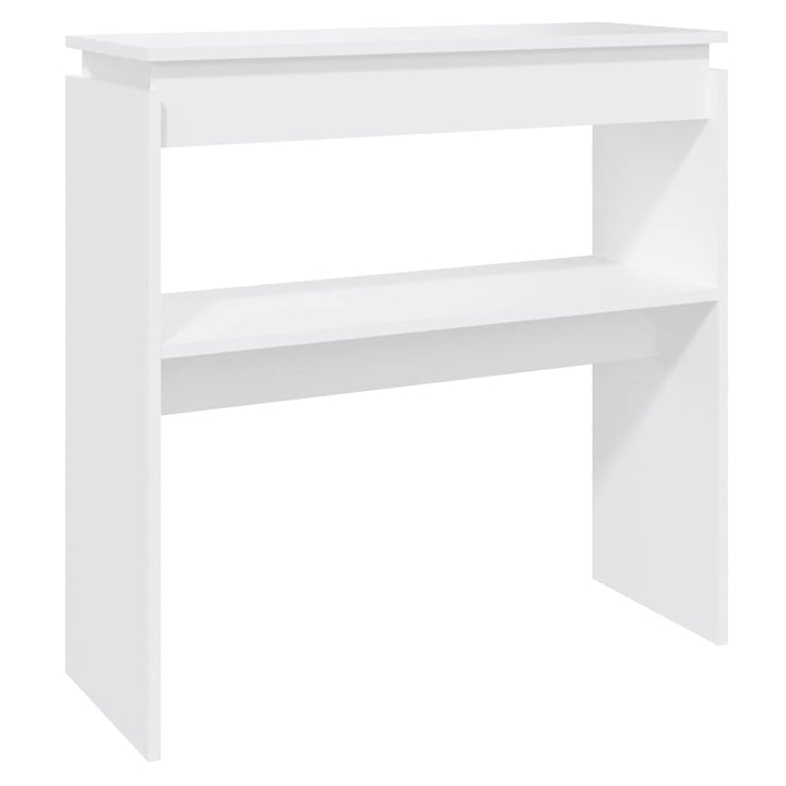 konsolbord 80x30x80 cm konstrueret træ hvid