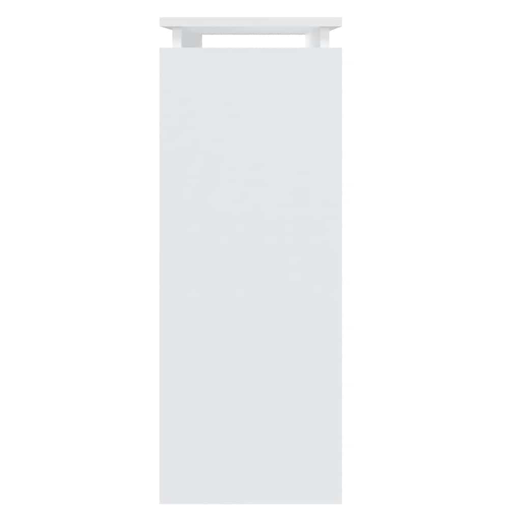 konsolbord 80x30x80 cm konstrueret træ hvid