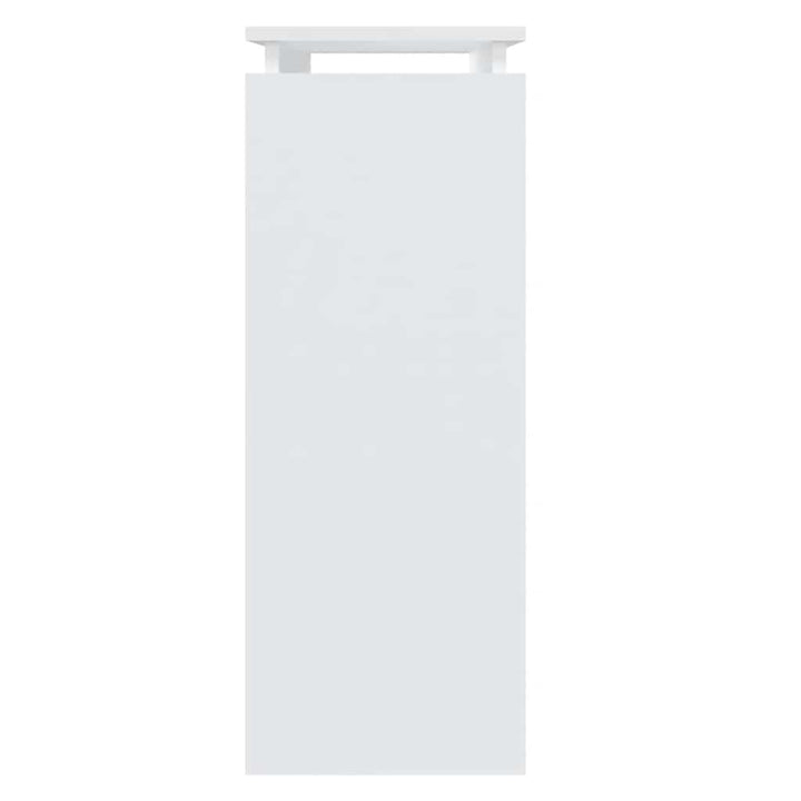 konsolbord 80x30x80 cm konstrueret træ hvid