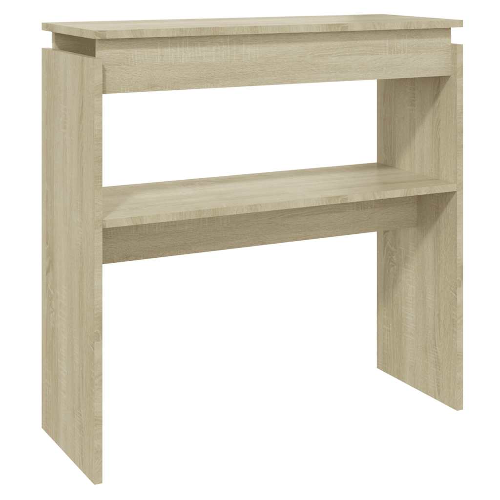 konsolbord 80x30x80 cm konstrueret træ sonoma-eg