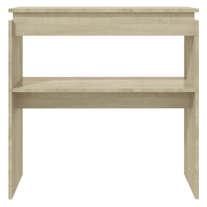 konsolbord 80x30x80 cm konstrueret træ sonoma-eg