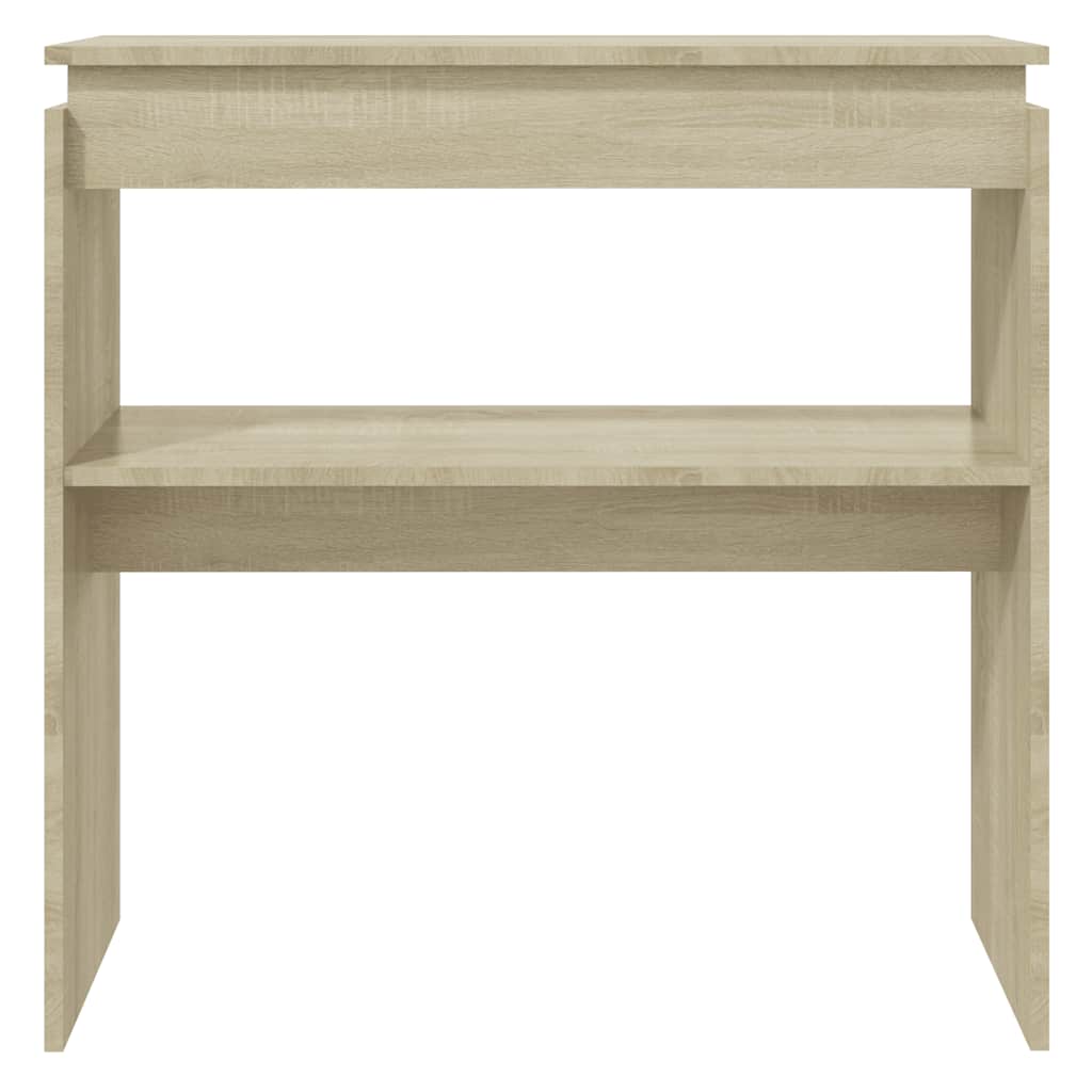 konsolbord 80x30x80 cm konstrueret træ sonoma-eg