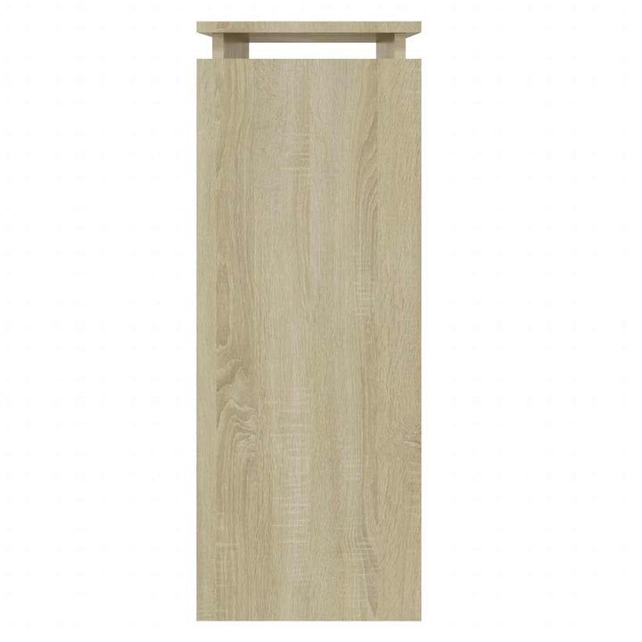 konsolbord 80x30x80 cm konstrueret træ sonoma-eg