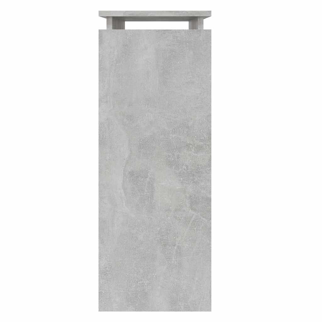 konsolbord 80x30x80 cm konstrueret træ betongrå