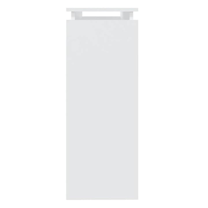 konsolbord 102x30x80 cm konstrueret træ hvid