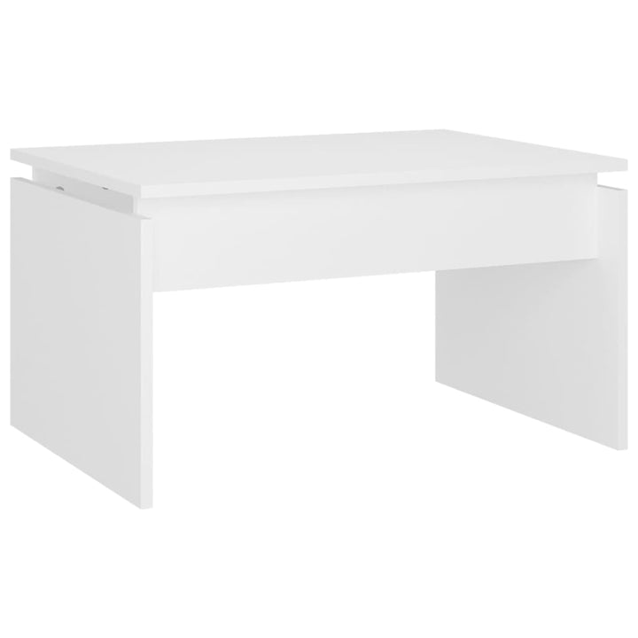 sofabord 68x50x38 cm konstrueret træ hvid