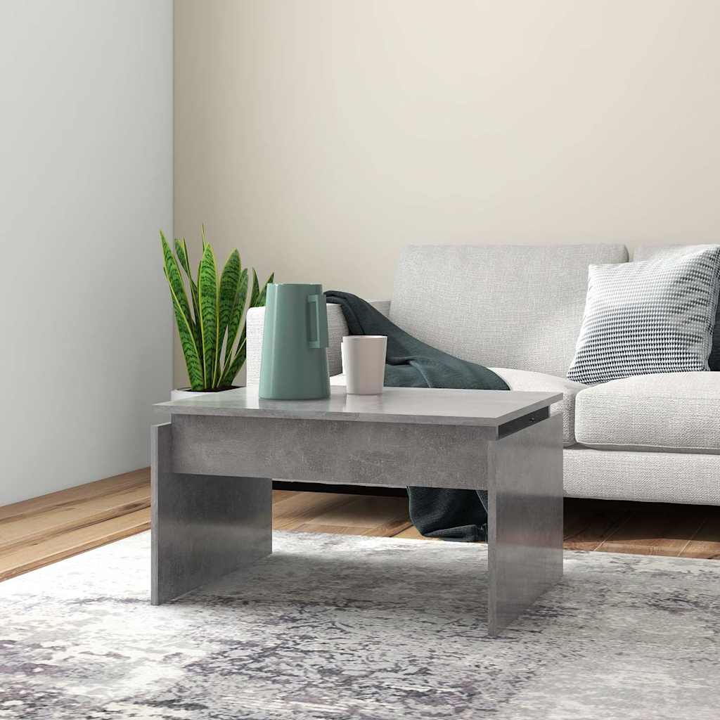 sofabord 68x50x38 cm konstrueret træ betongrå