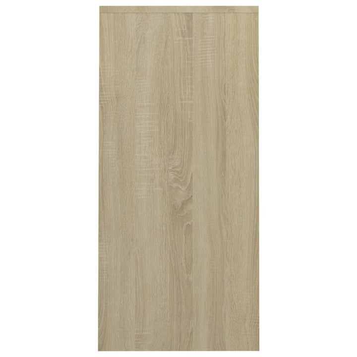 skrivebord 102,5x35x75 cm konstrueret træ sonoma-eg