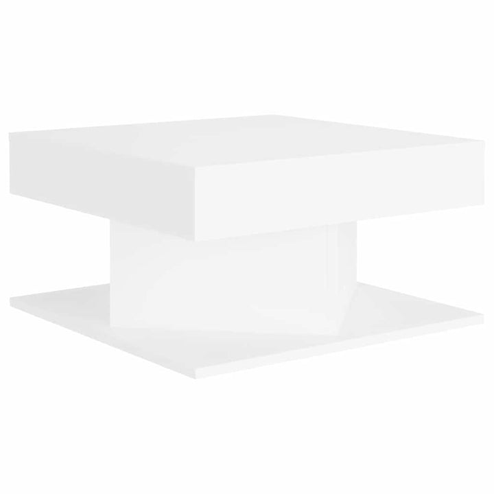 sofabord 57x57x30 cm konstrueret træ hvid