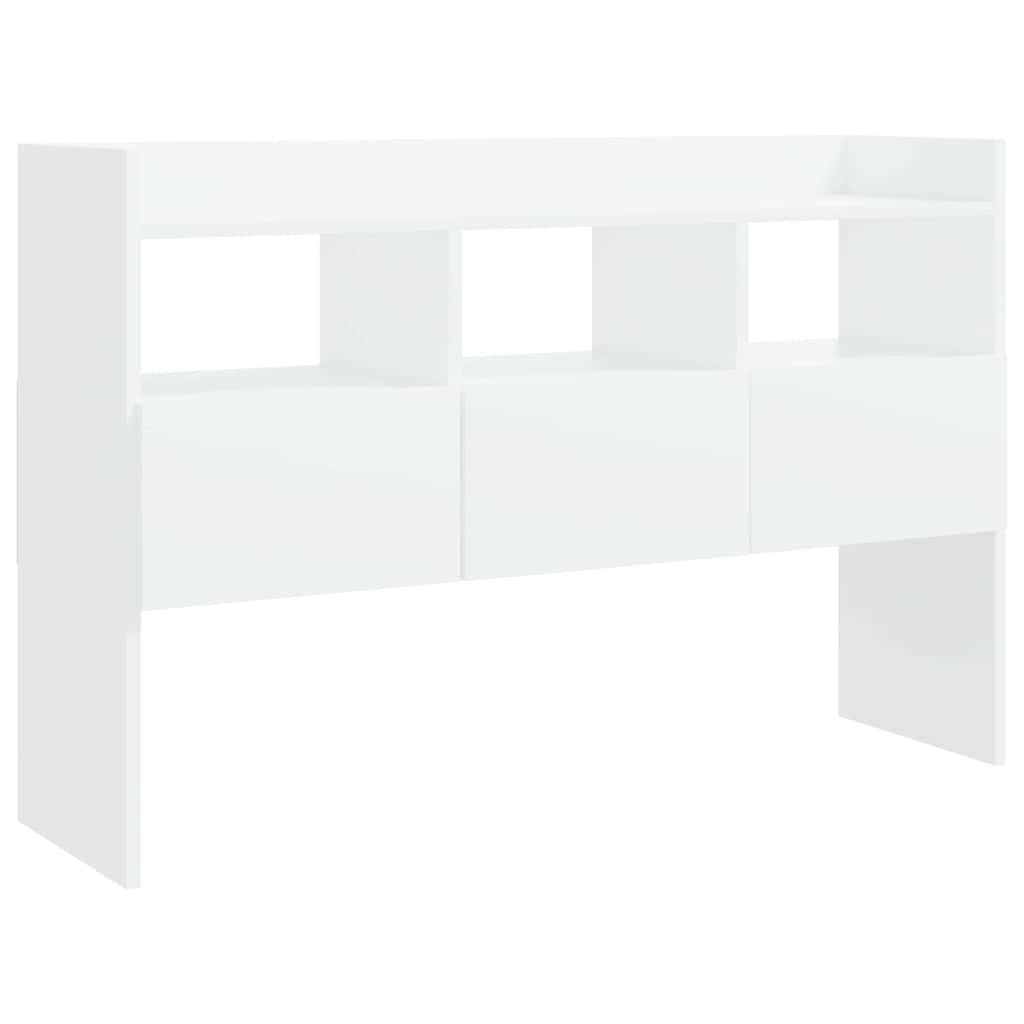 skænk 105x30x70 cm konstrueret træ hvid