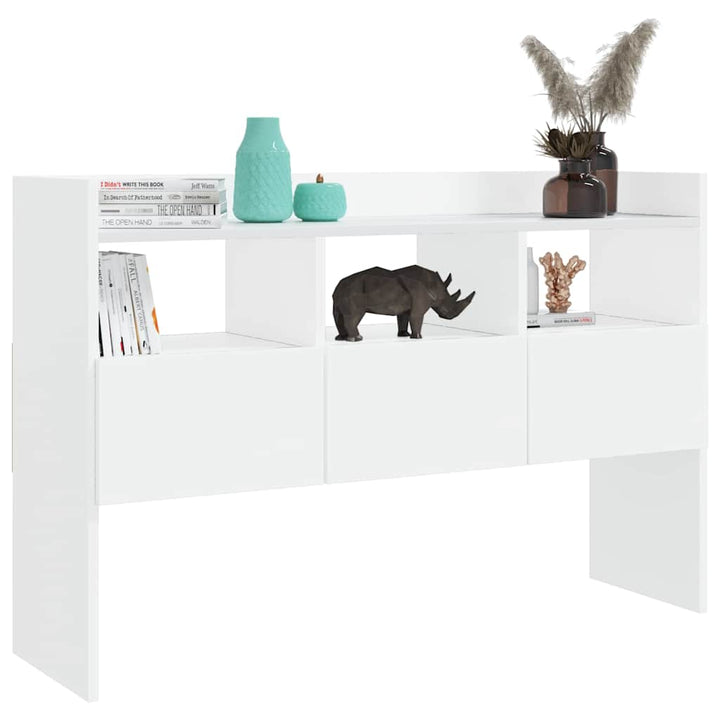 skænk 105x30x70 cm konstrueret træ hvid