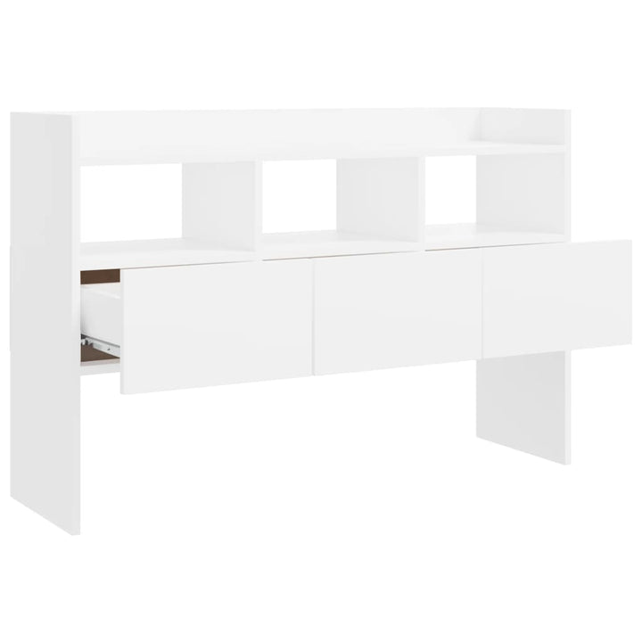 skænk 105x30x70 cm konstrueret træ hvid