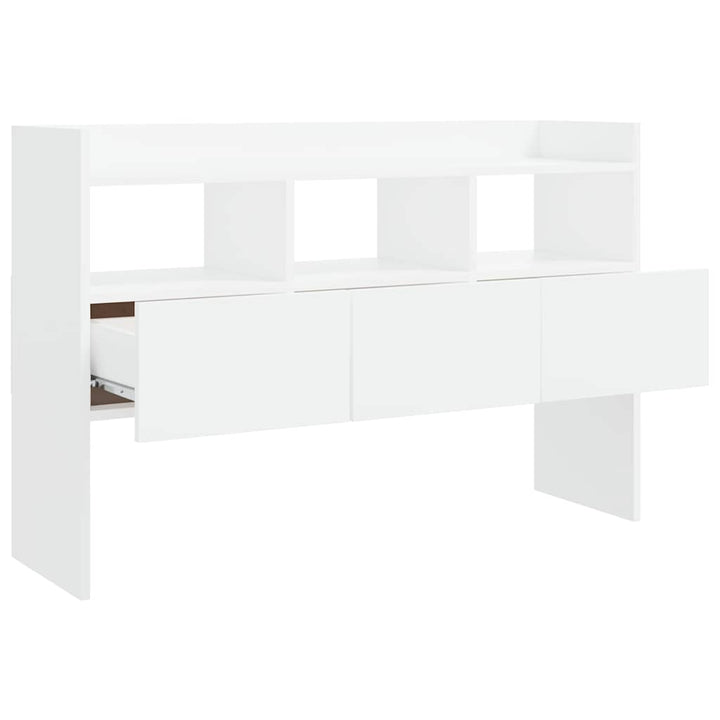skænk 105x30x70 cm konstrueret træ hvid