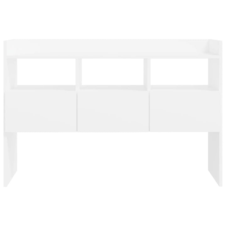 skænk 105x30x70 cm konstrueret træ hvid