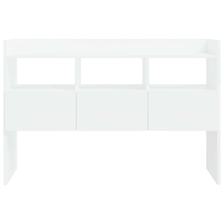skænk 105x30x70 cm konstrueret træ hvid