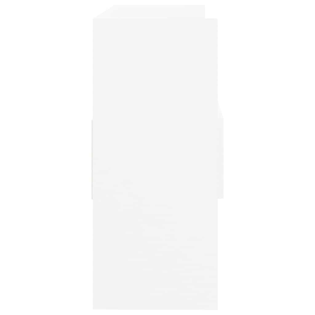 skænk 105x30x70 cm konstrueret træ hvid