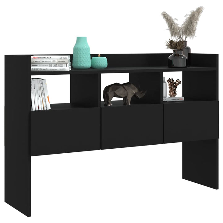 skænk 105x30x70 cm konstrueret træ sort