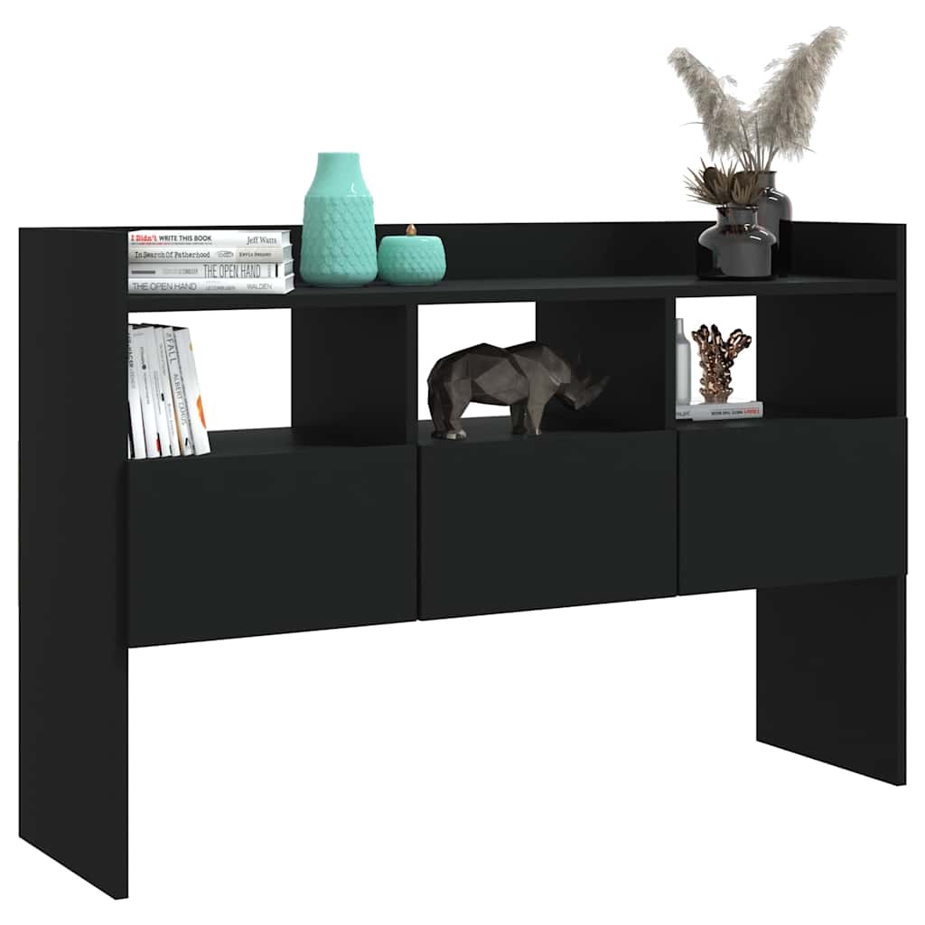 skænk 105x30x70 cm konstrueret træ sort