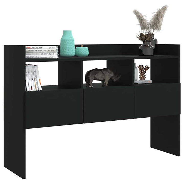 skænk 105x30x70 cm konstrueret træ sort