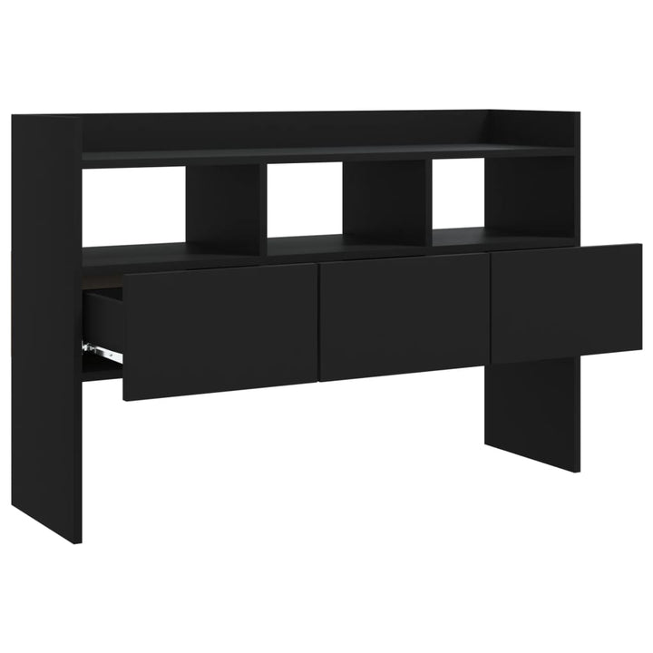 skænk 105x30x70 cm konstrueret træ sort